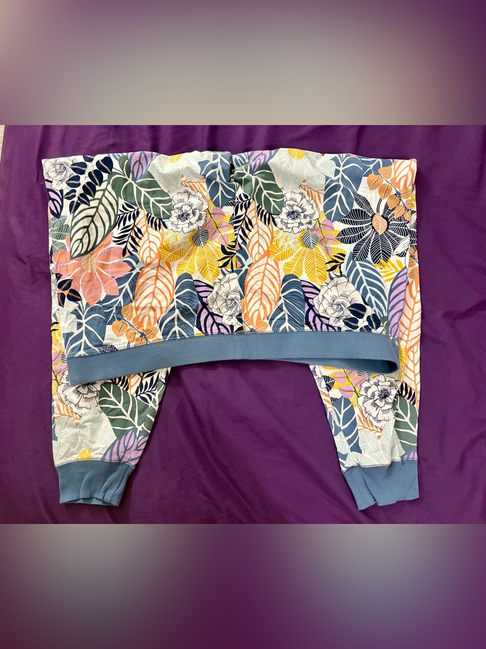 Vera Bradley Floral Jogger Pants Size 2XL Multicolor Botanical Lounge - Picture 6 of 6